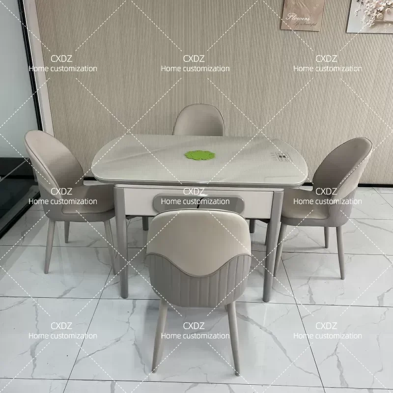 Solid Wood Mahjong Table Dining Table Dual Purpose Household Silent Fully Automatic Simple Modern Multi Functional Island