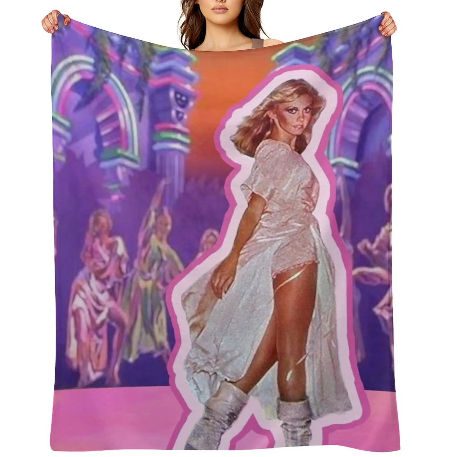 

My Childhood Dream of Being a Xanadu Roller Skating Muse Throw Blanket anime Decorative Sofa Sofa Throw Kid'S Blankets