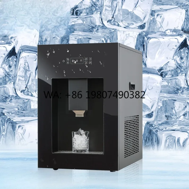 Automatic Nugget & Cube Ice Maker, Compact Portable Design, Energy Saving Ice Dispenser for Commercial and Household Use