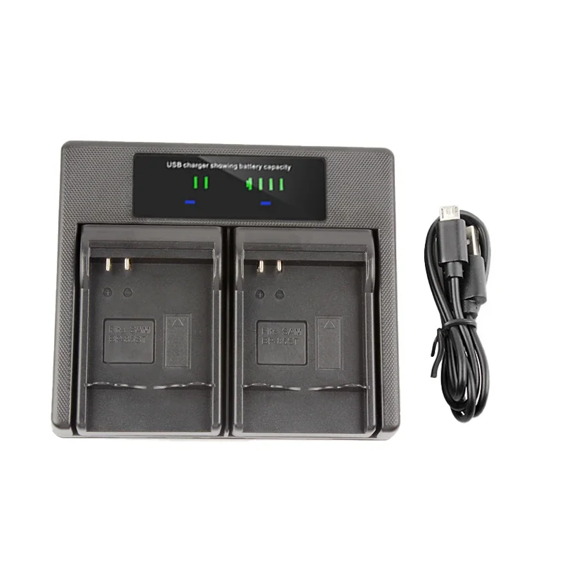 IA-BP85ST BP85ST Battery USB Dual Charger  for Samsung VP-MX10 HMC20 HMX10 HMX08 SC-HMX20 HMX10 Camera