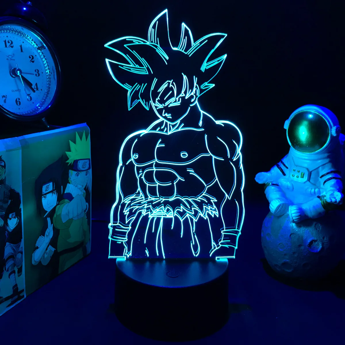 Anime Dragon Ball Lamp Led Acrylic Stand Super Saiyan Goku Figure For  Child Bedroom Decor Nightlight Cool Kids Birthday Gift