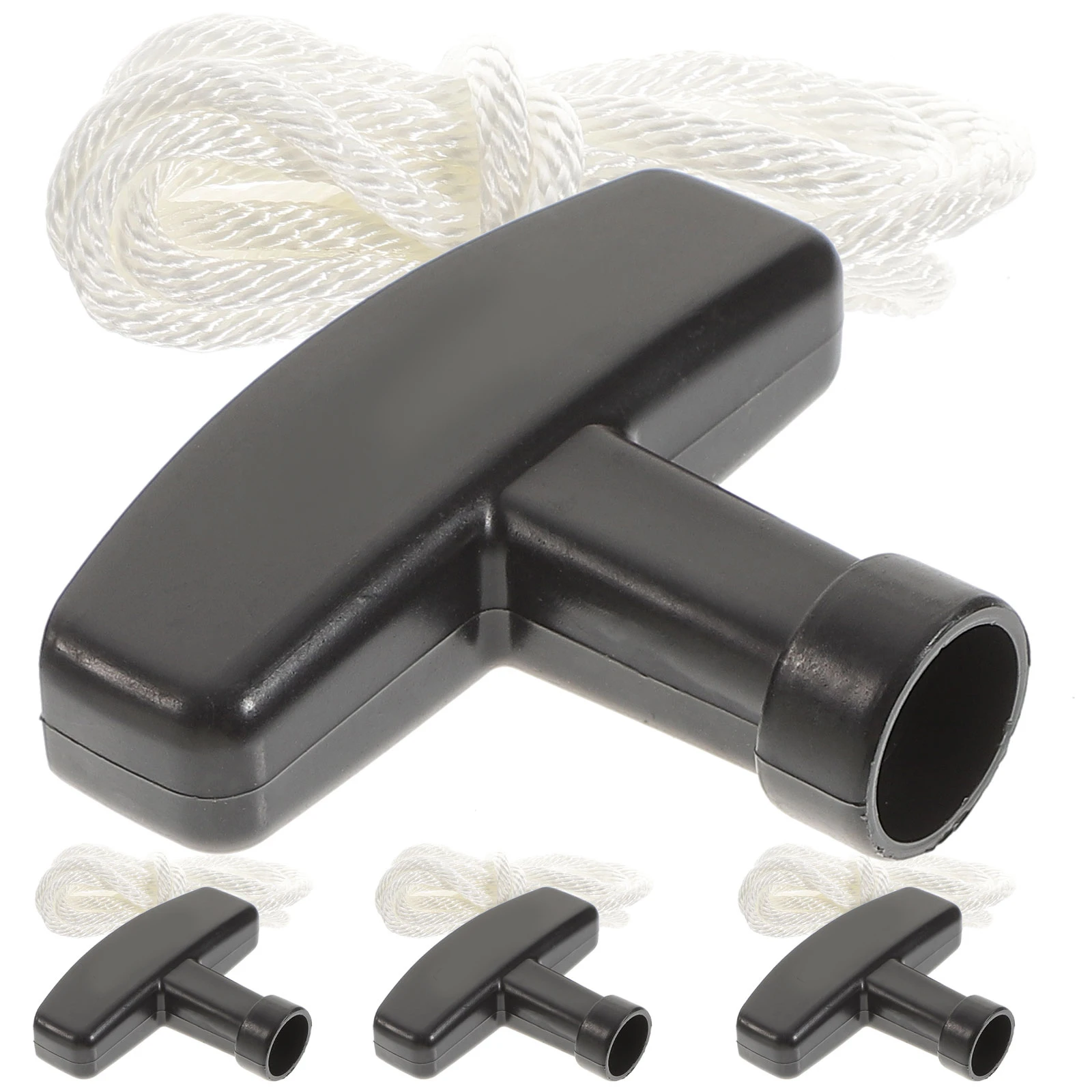 

4 Sets Durable Pull Cord H for Gas Engine Lawn Mower Trimmer Generator Recoil Starter Cord Rope Replacement