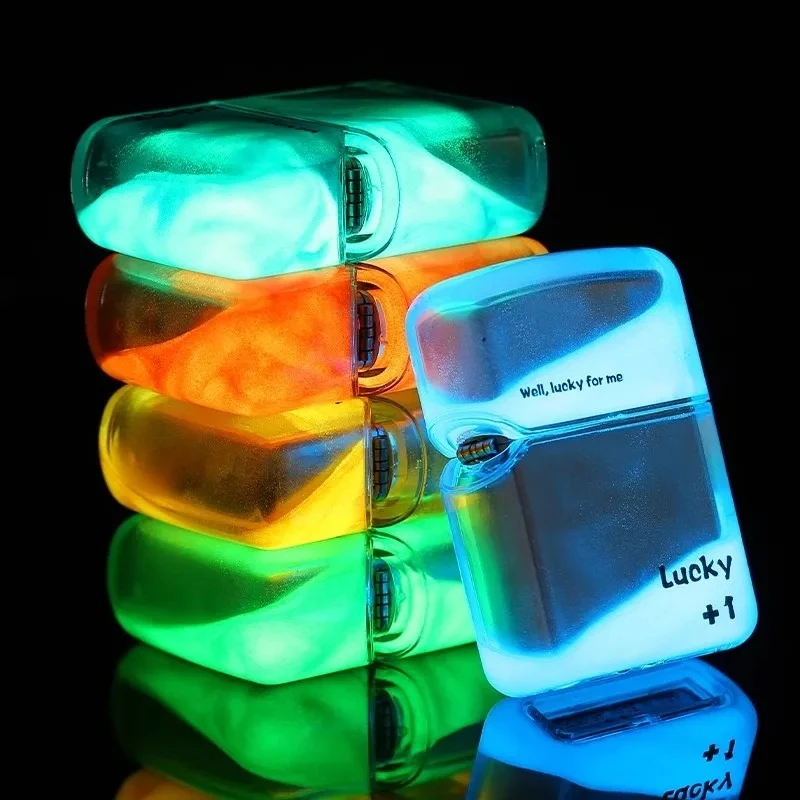 Zp Flowing Sand Luminous Lighter, Creative Grinding Wheel Lighter, Cigarette Accessories, Men's Gift