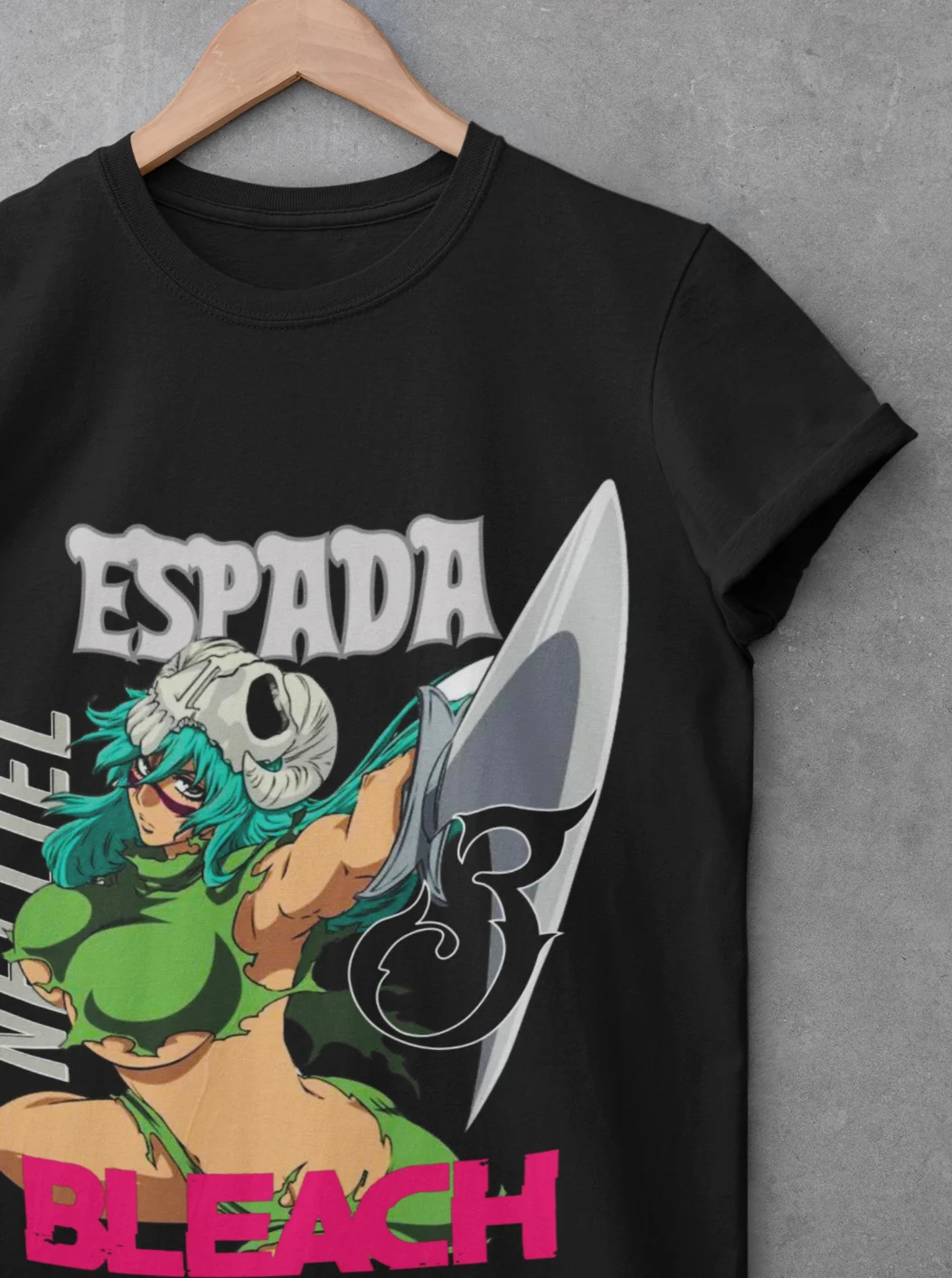 Nelliel Shirt Espada 3 Nel Tshirt Bleach Anime T-Shirt Ichigo Bankai Rukia Tee