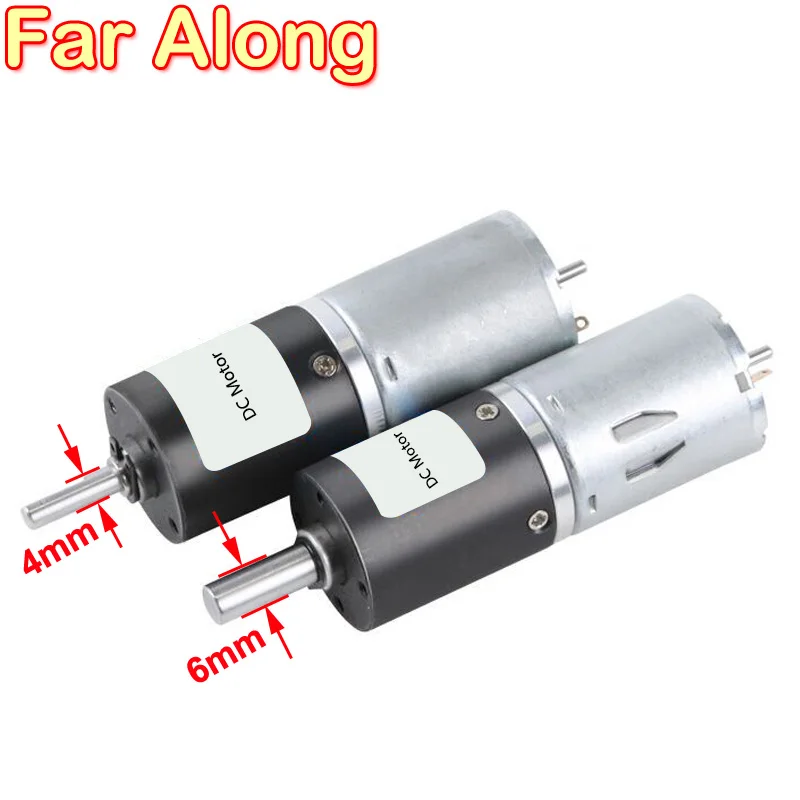 DC 6V12V24V Low Speed Micro Planetary Gear Motor Long Life Large Torque Adjustable Speed Reversible Shaft Diameter 4MM Or 6MM