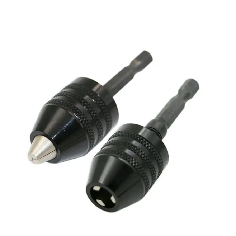 Portabrocas hexagonal de 0,3, 8,0, 6,35mm, destornillador sin llave, adaptador de impacto, abrazadera de Micro Motor eléctrico, accesorio de portabrocas, taladro de vástago hexagonal, 1 ud.