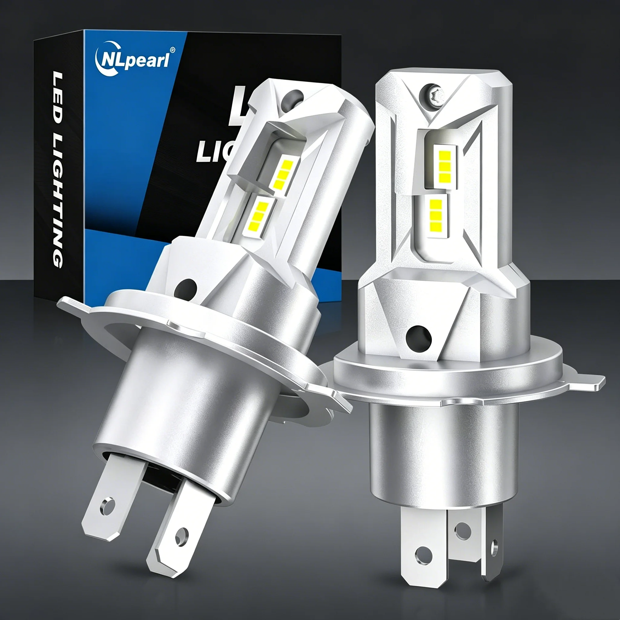 H4 Car LED Headlight Bulb CSP Fan With Canbus High & Low Beam Car Light Turbo Led Diode Lamp Auto Motorcycle CSP 6500K 12V