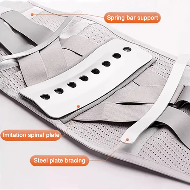 Brace UP Back Support Belt Universal Waist Belt Lumbar Lower Back Support for Gym Pain Relief Adjustable Waist Trainer