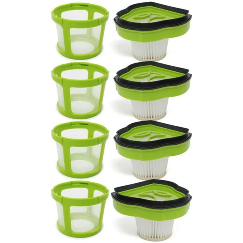 فلاتر HEPA وإطارات فلتر شبكية بديلة ، ممحاة شعر الحيوانات الأليفة مكنسة كهربائية محمولة ، 4 عبوات