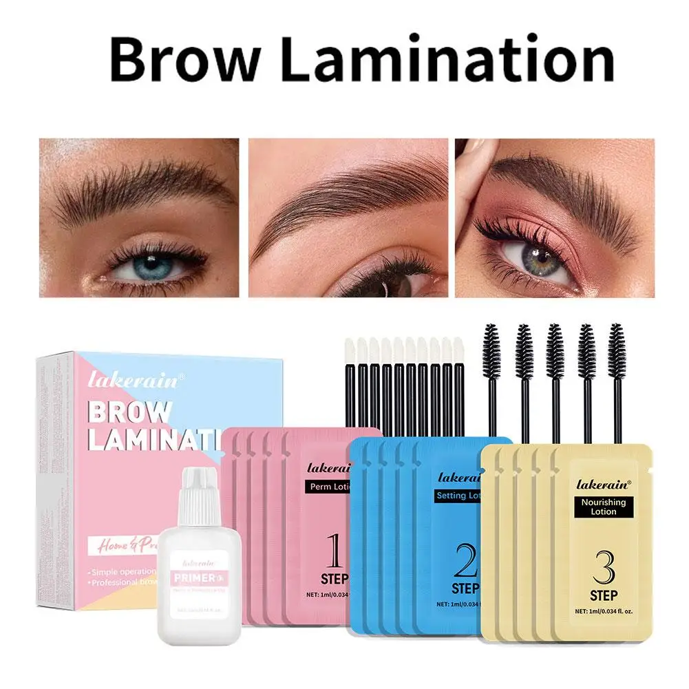 Keratin Brow Lamination Starter Kit Eyelash & Brow Lift Perming Pads Extension Kit Curling Eye lash Glue Wave Lotion Set