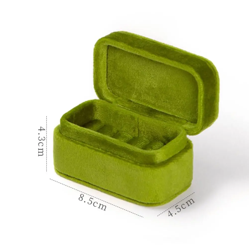 

Модная высококачественная шкатулка для драгоценностей, бархатный мини-футляр для драгоценностей, элегантный футляр-органайзер