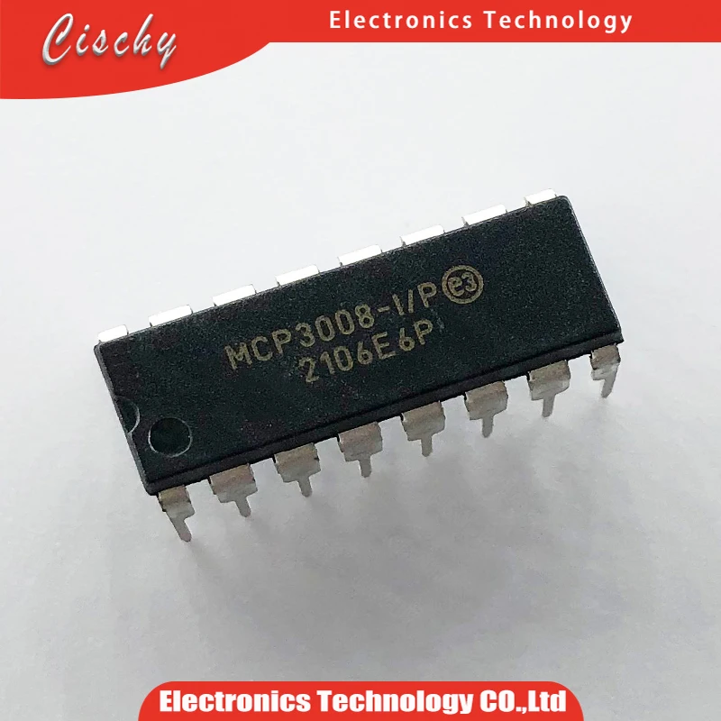 1PCS MCP3008 DIP16 MCP3008-I/P DIP-16 DIP