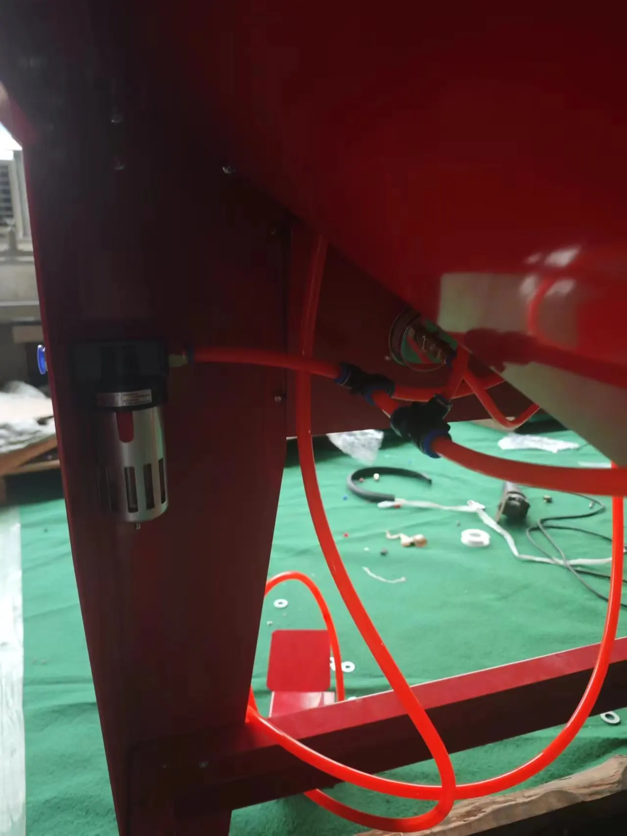 SBC1280 1280L التحكم الكهربائي اثنين من الجانب خزانة الرمل ساندبلاستر مع مكنسة كهربائية #6