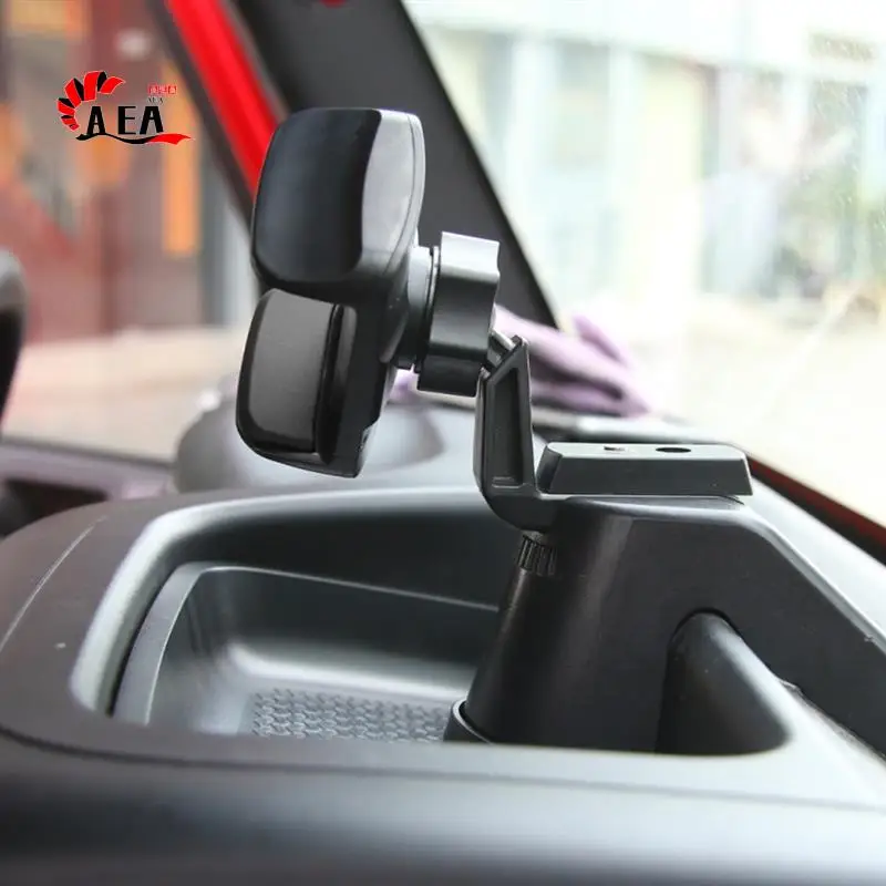 

AEA0-Mobile Phone Ipad Holder For Jeep Wrangler JK 2012 2013 2014 2015 2016 2017 GPS Bracket Dash Mount Holder Easy Install