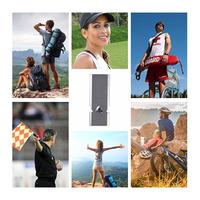 Flat Aluminum Alloy Three Tubes Survival Whistle Outdoor Survival Whistle Equipment Equipped EDC Tool