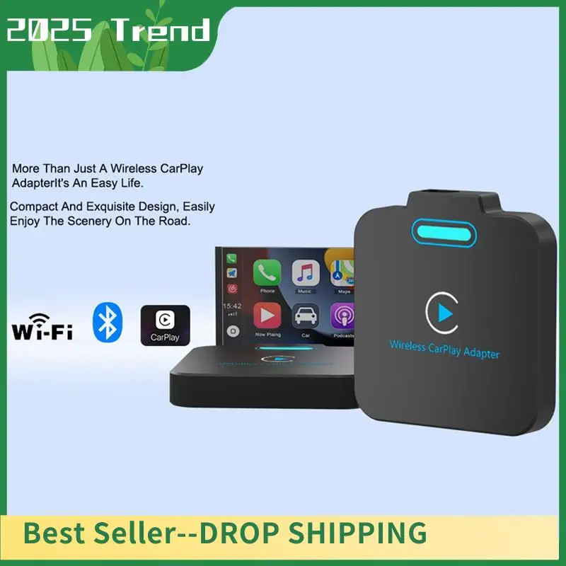 

Top Deals Carplay Wireless Adapter, Plug & Play Low Latency Wireless Carplay, Auto Connected For Car Models From 2016