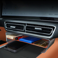 Center Console Screen Lower Storage Box Silicone Double Layer Control Organizer for Lixiang L7 L8 L9 Tidying Accessories