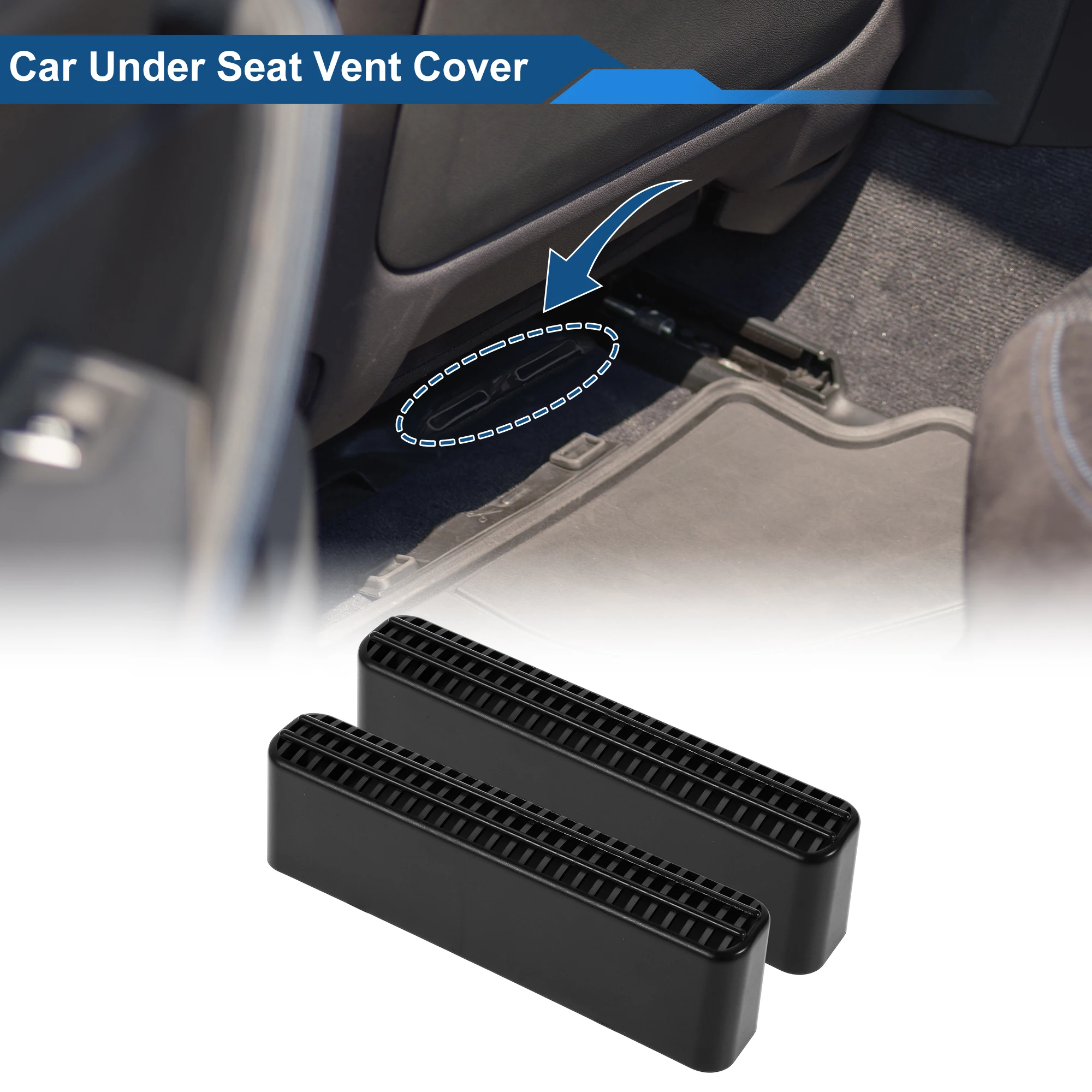 UXCELL غطاء حماية منفذ الهواء تحت المقعد لتويوتا RAV4 2019-2025 المقاعد الخلفية 2 قطعة #2