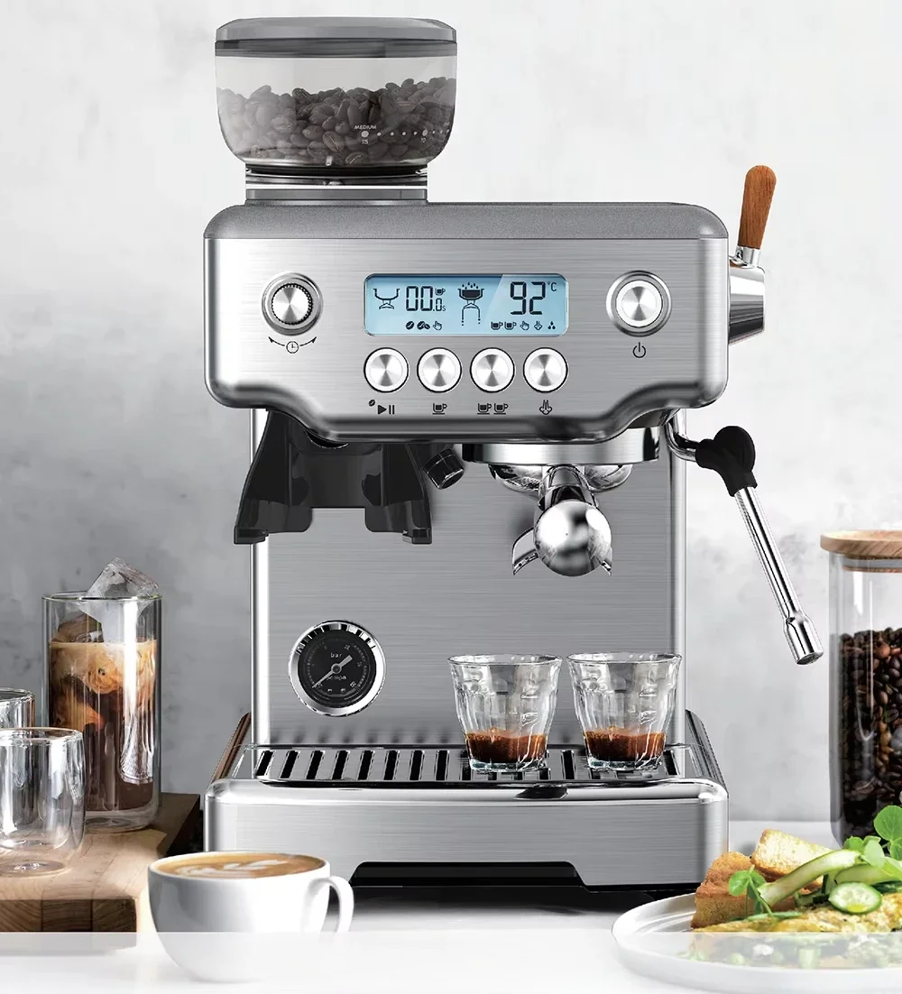 Professional Automatic 4 in 1 Cafetera Cappuccino Home Commercial Expresso Coffee Maker/Espresso Machine With Grinder