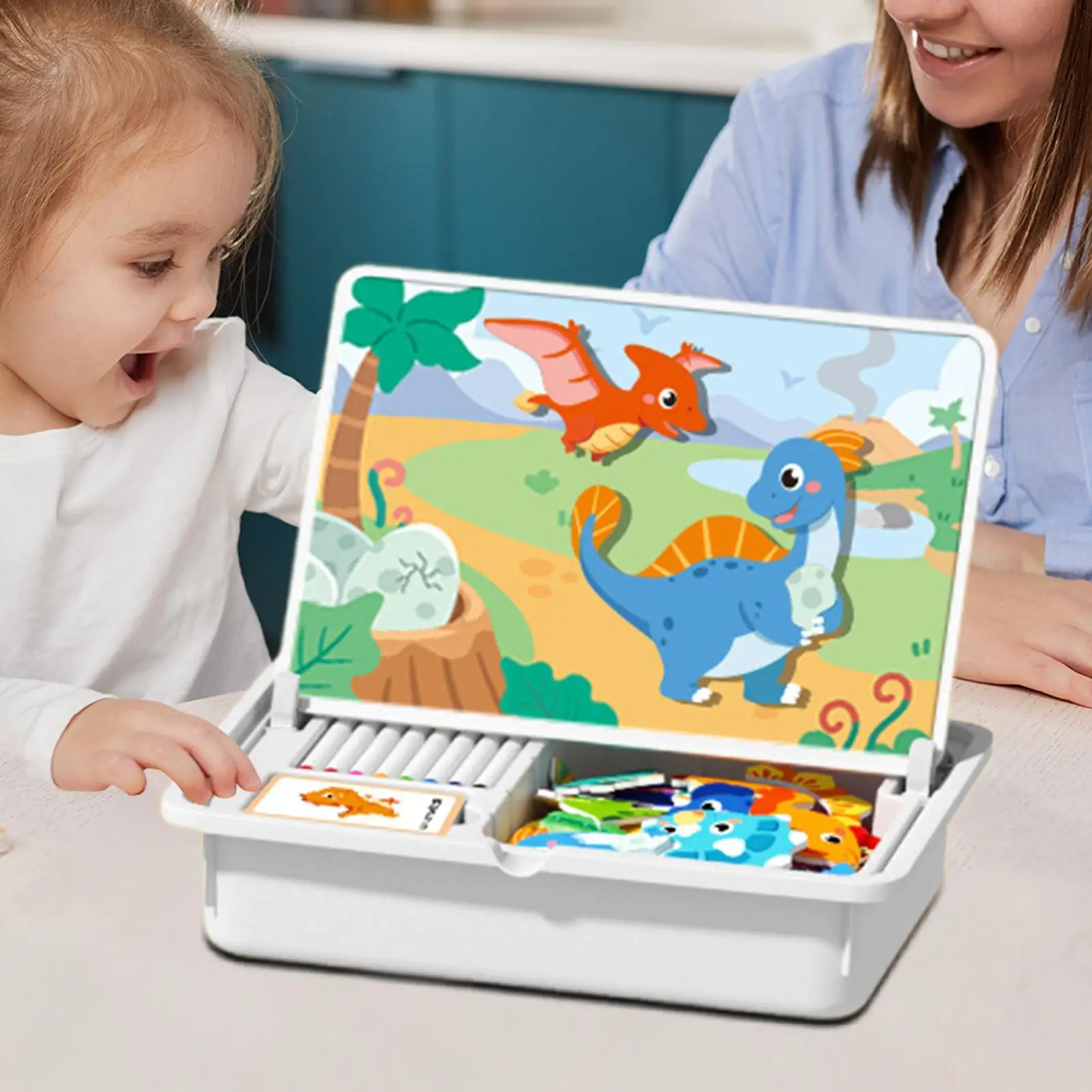Dupla face magnética vestir-se brinquedo correspondente pré-escolar jogo de quebra-cabeça educacional para viagens jardim de infância escola férias