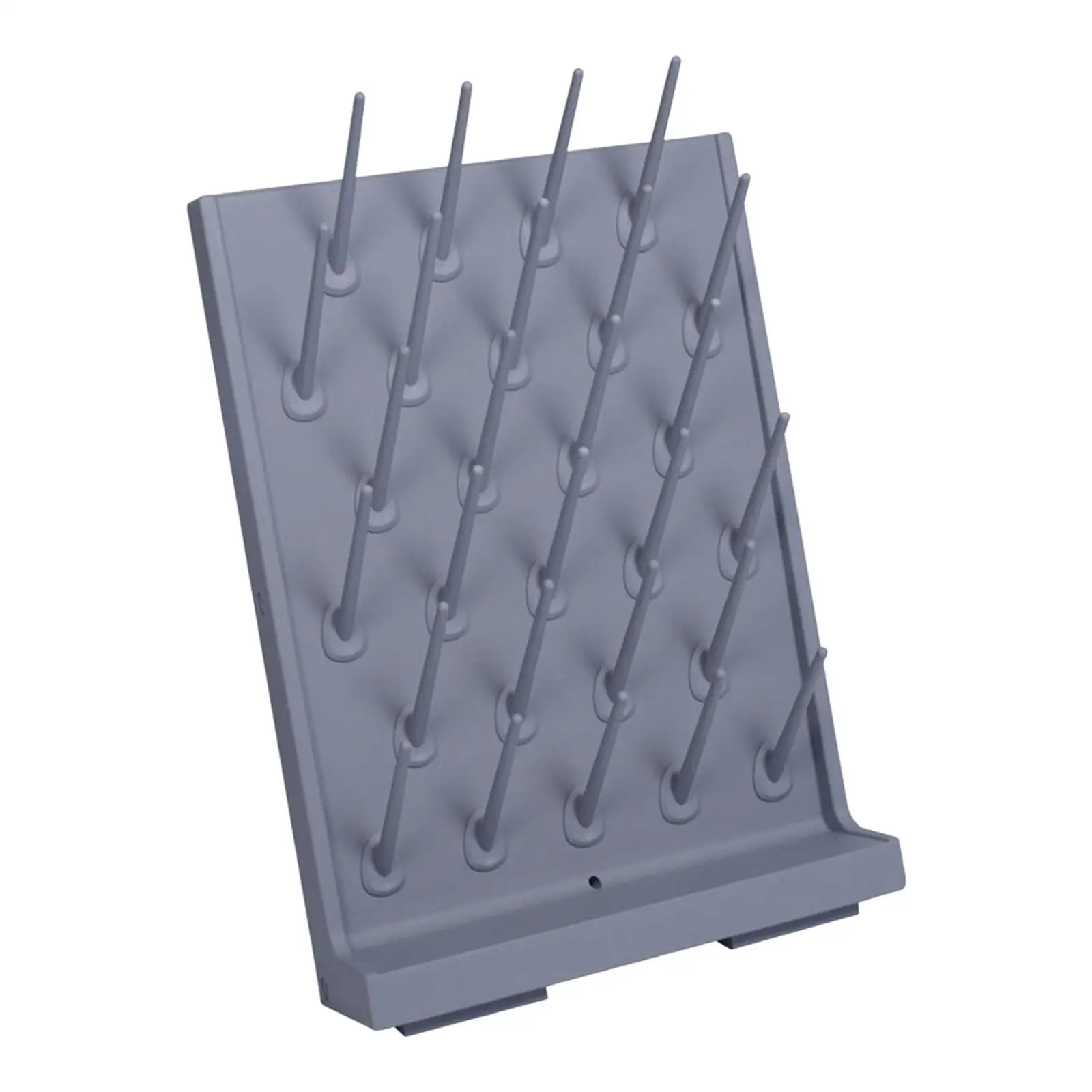 Draining Rack Impact Resistance Wall Mounted Detachable 27 Rod for Kitchen