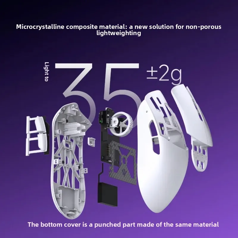 WLMOUSE Beast G Mnouse 35g Ultra-Light Wireless Gaming Mice PAW3950 Nordic54L15 Dual 8K Microcrystalline Esports Gamer Accessory