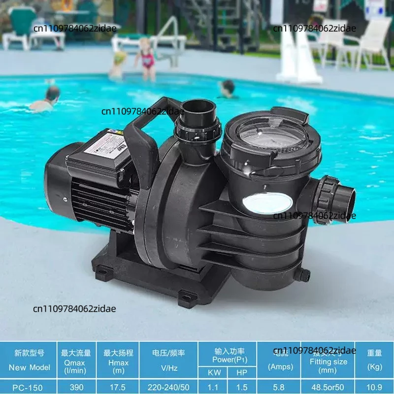 For 220V Self Priming Circulation Water Pump High Flow Swimming Pool Filter Pump Household Water Suction Pump