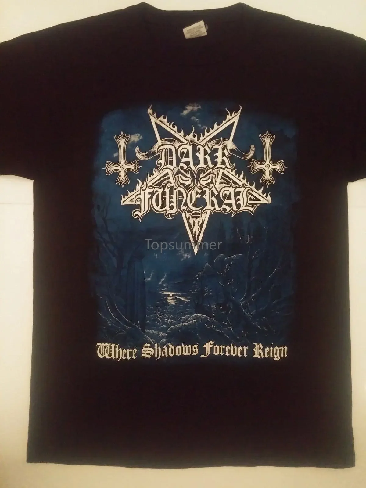 Dark Funeral Large T-Shirt Gorgoroth Marduk Darkthrone Mayhem Immortal Taake