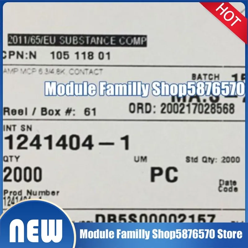 100pcs/lot 1-175196-5 1-176497-1 1241404-1 1241412-1 1379658-1 1418844-1 170233-1 170258-1 1718760-1 172168-1 original connector