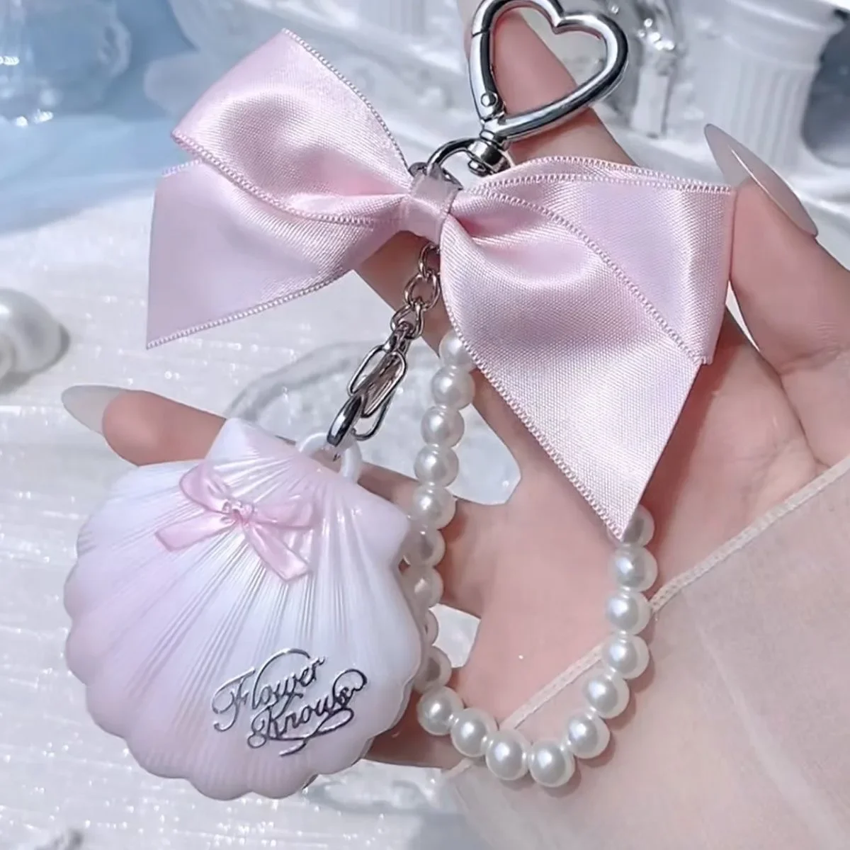 Flower Knows Shell Pearl Collection surligneur Palette miroitant paillettes iluminador maquillage surbrillance