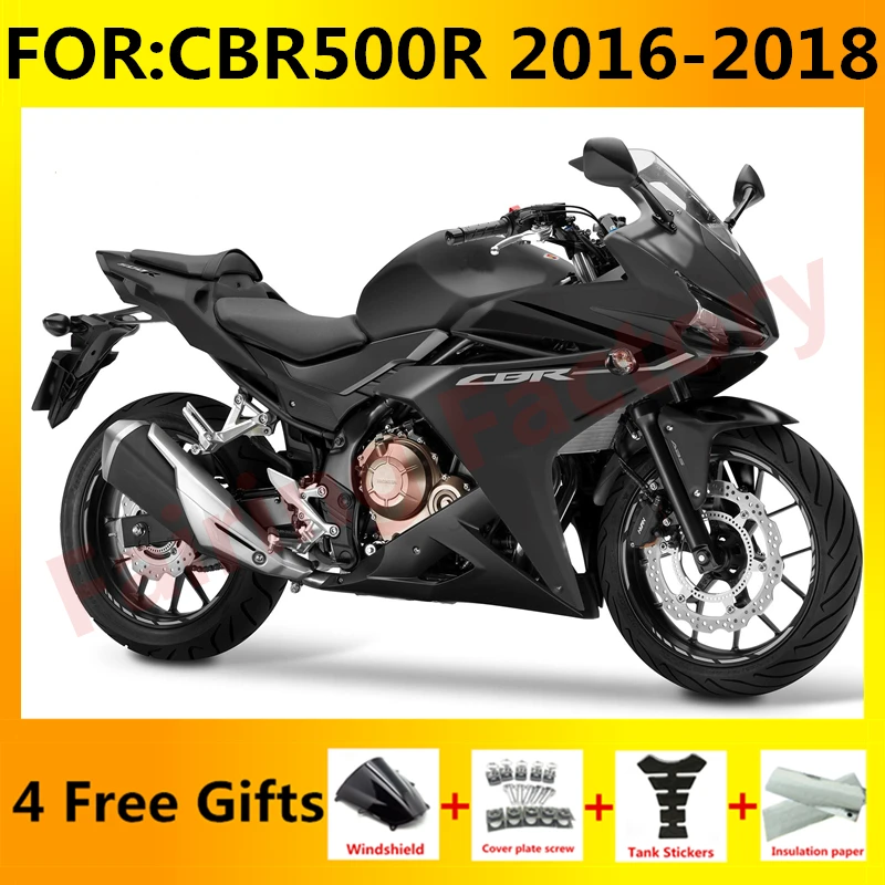 

New ABS Motorcycle Whole Fairings Kit fit for CBR500RR 2016 2017 2018 CBR500 RR CBR500R Bodywork full fairing kits set black