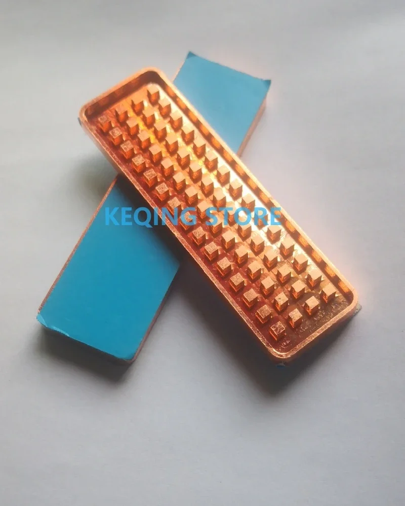 Pure Copper Heat Sink For M2 M.2 NGFF 2280 980evo  SSD M.2 PCI-E NVME Copper Heat Sink  (No accessories)