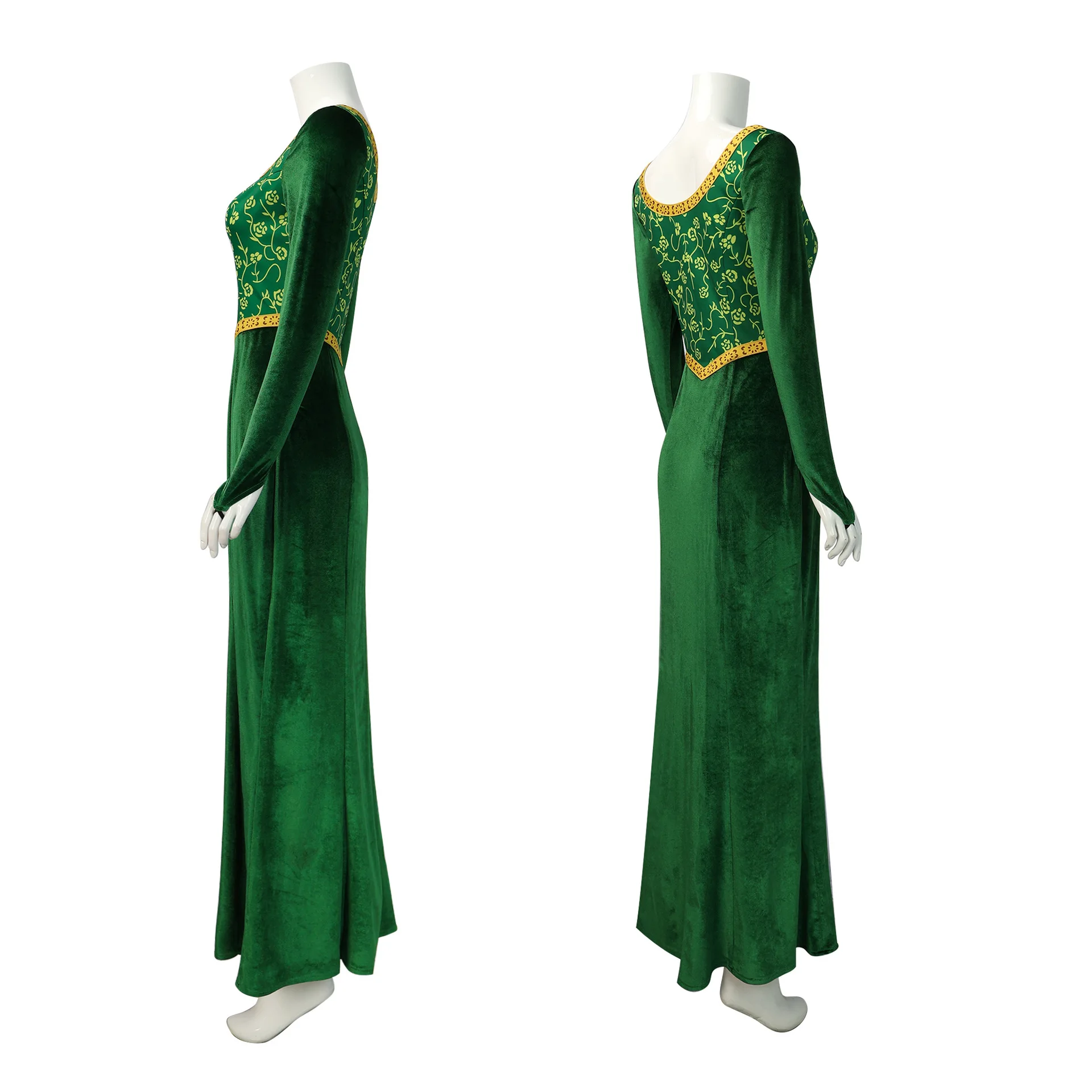 American Animated Film Shrek Costume Green Dress Princess Fiona Dress  CosplayHalloween Stage Princess Dress As A Birthday Gift - AliExpress  200000532
