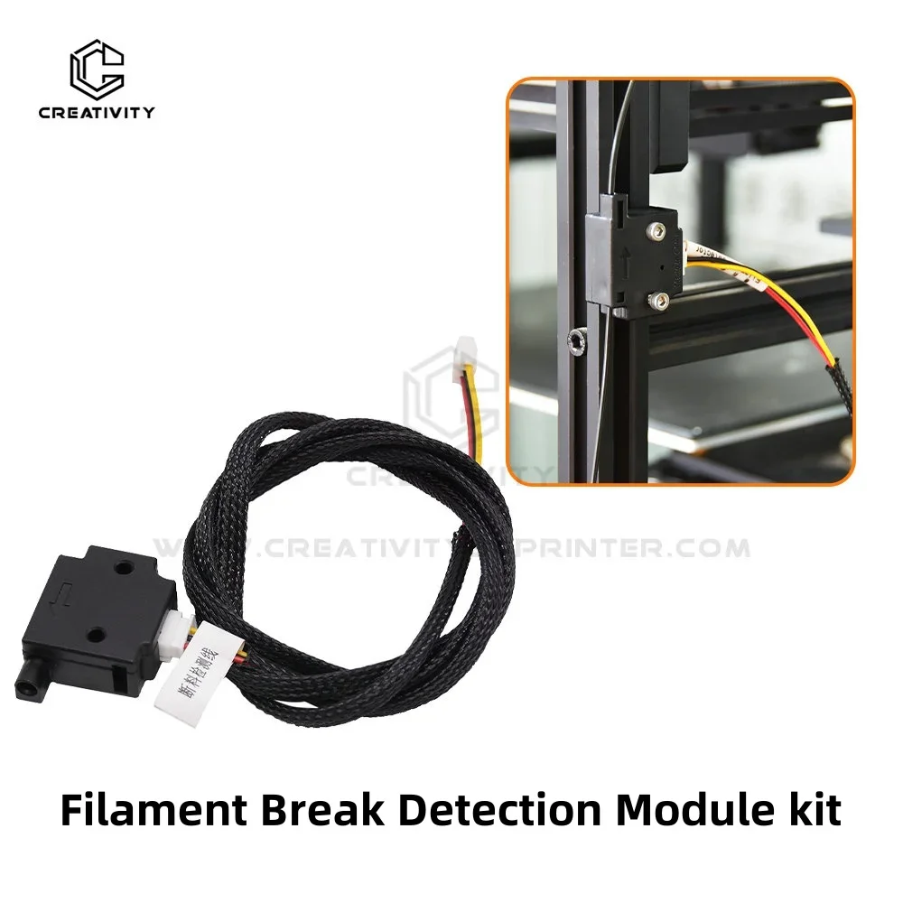 

Модуль обнаружения разрыва нити 3D-принтера с кабелем длиной 1 м, датчик биения материала, детектор биения материала для Creality Ender 3 V2 CR10