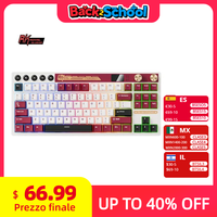RK ROYAL KLUDGE M87 Gasket Wireless Mechanical Keyboard Hot-Swappable Bluetooth/2.4G/USB-C Gaming Keyboard with TFT Color Screen