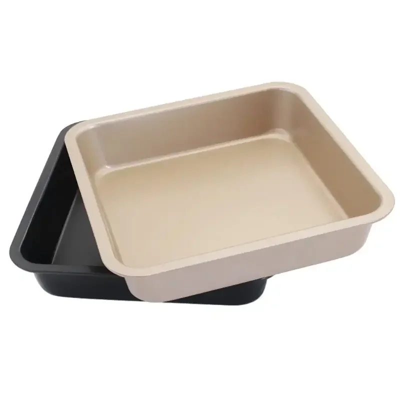 9inch  Non Stick Square Cake Pan Cheese Cookie Bread Pizza Baking Tray Bakeware Tool  Rectangle Cake Pans