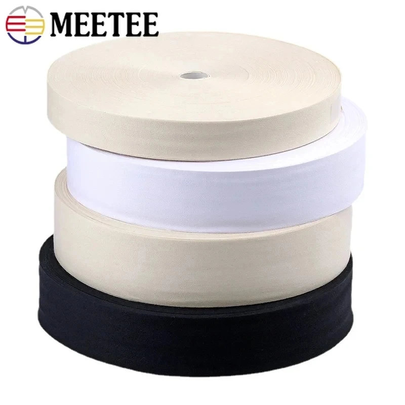 

1Roll(90M) 10/15/20/25/30/35mm Cotton Webbing Tapes Bag Strap Lable Ribbon Belt Clothes Tag Tape Bias Band DIY Sewing Accessory