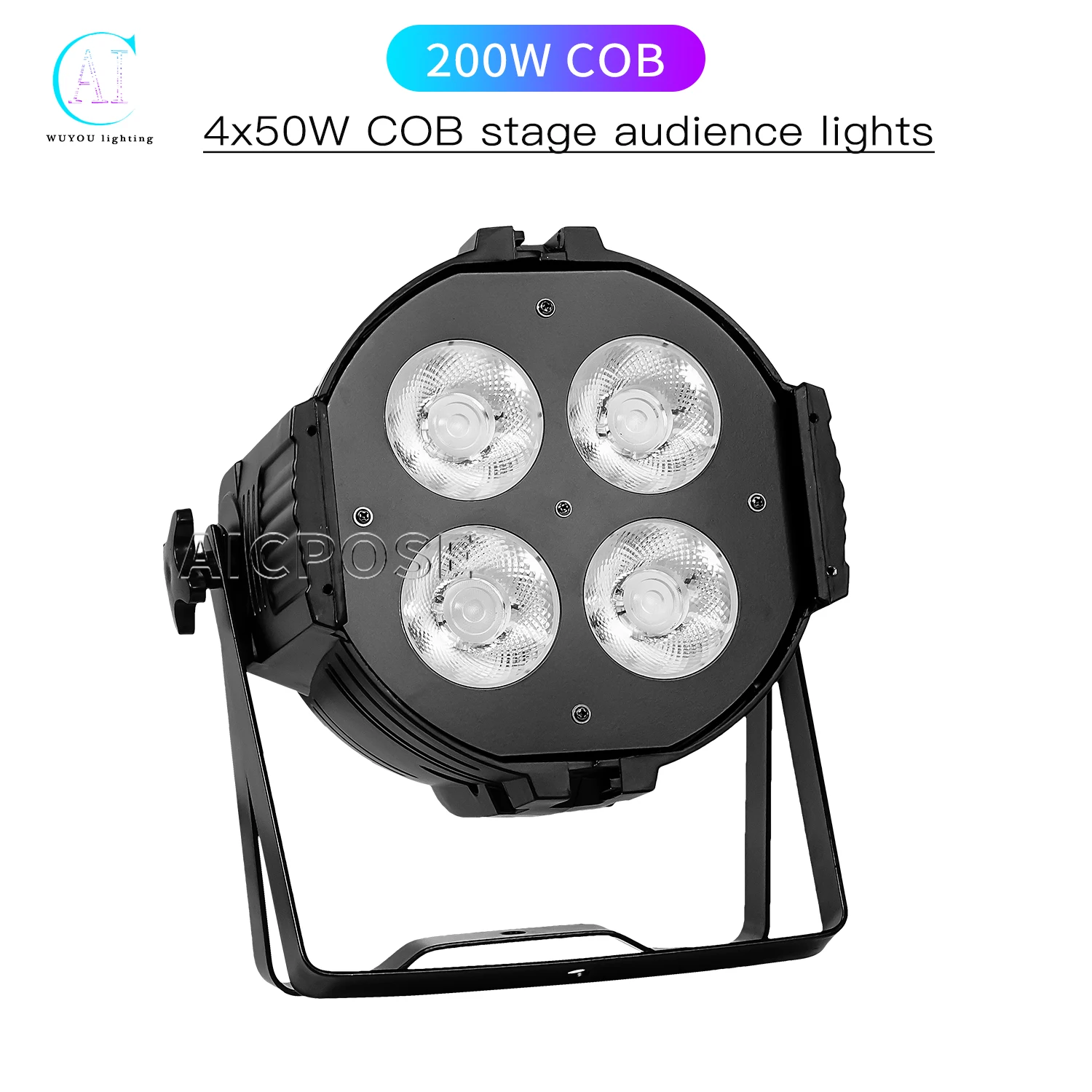 

4 Eyes Audience Stage Light 4x50W COB Par Light Warm White Cold White 2 in 1 LED Strobe Light DJ Disco Festival Lighting