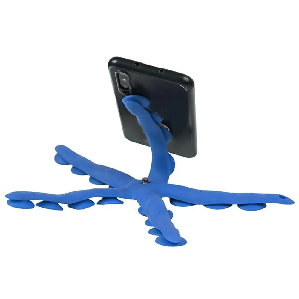 Reative Octopus Mobile Phone Stand Flexible Tentacle Stand Bendable  Phone Suction Cup Stand Mobile Phone SLR Universal