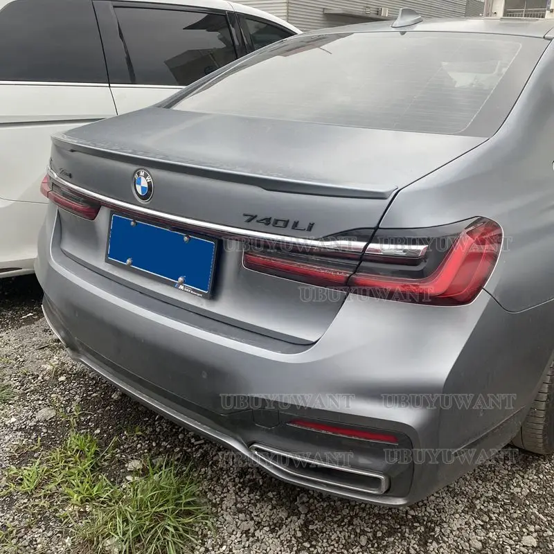ABS Racing Rear Trunk Spoiler Wing Paint Color Lip P Style For BMW G11 G12 7 Series 740i 750i Sedan 2016 2017 2018 view 3