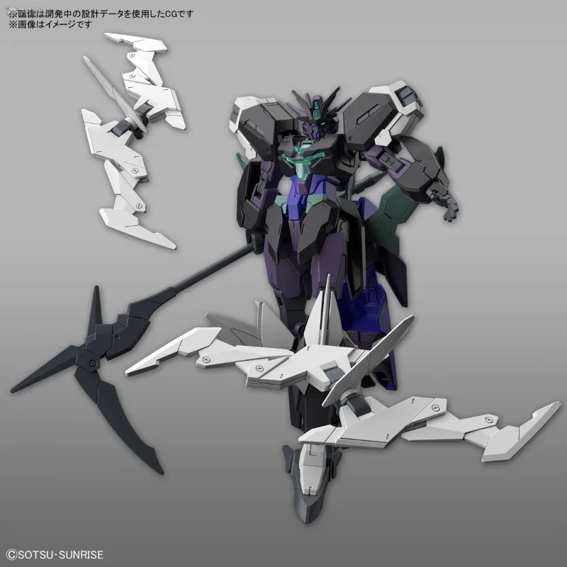Bandai Gunpla GUNDAM BUILD METAVERSE HG 1/144 Plutine Gundam Action Figure ของเล่นประกอบชุดของขวัญ