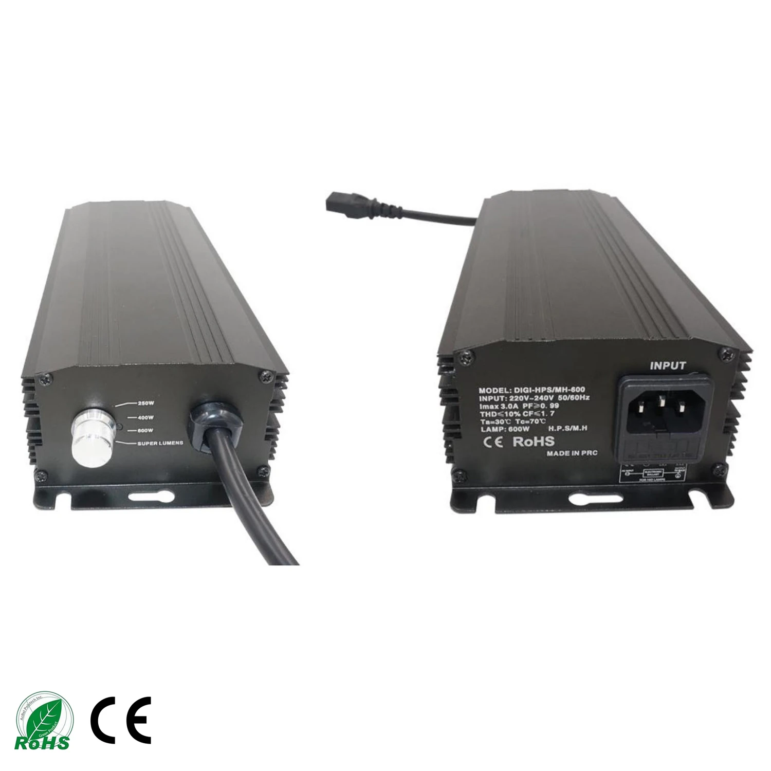 

Электронный балласт мощностью 600 Вт для натриях - выделенный светильник для выращивания растений