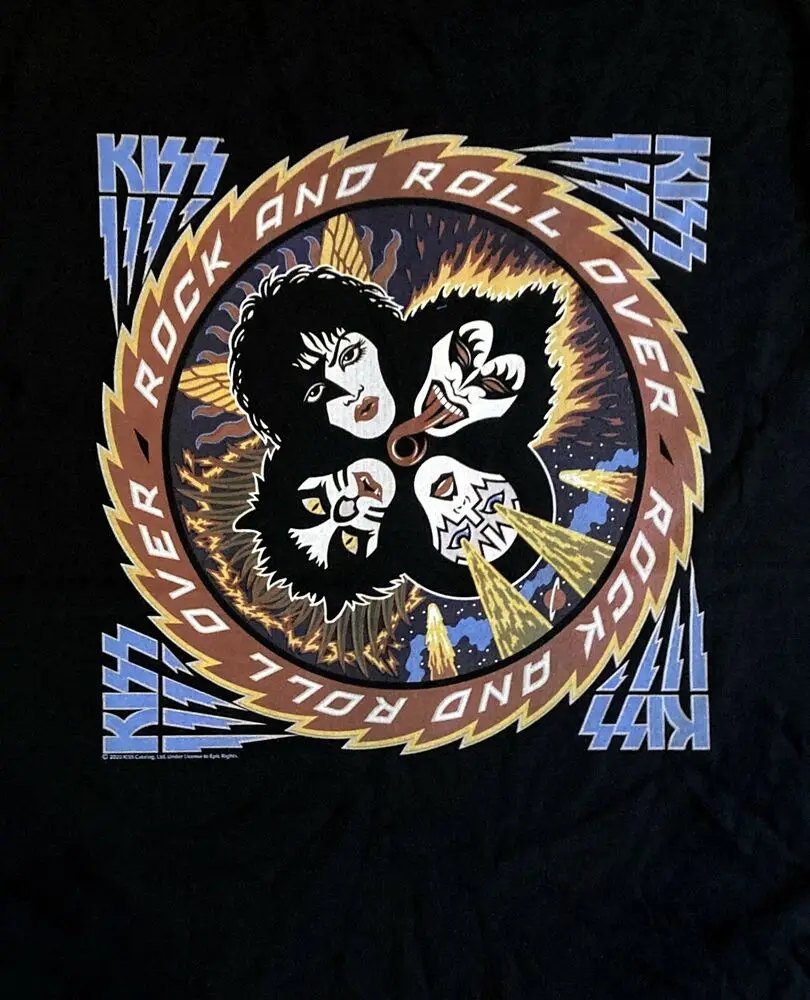 KISS cd cvr ROCK AND ROLL OVER Official SHIRT XL New destroyer hotter love gun