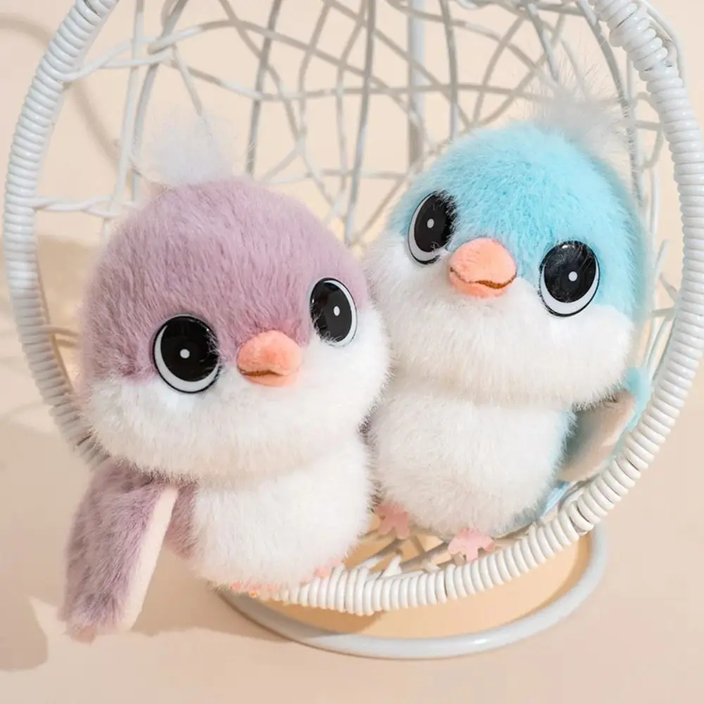 Simulação pássaro brinquedo de pelúcia pp algodão pelúcia animal tit pássaro pingente 13cm kawaii pardal brinquedo de pelúcia casal presente