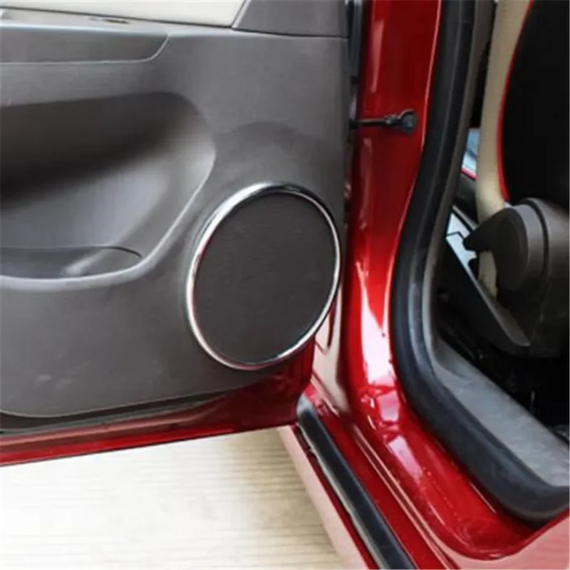 Car Accessories 4pcs/set ABS Chrome Trim Decoration trim Speaker Ring Sticker Case For Chevrolet Cruze Sedan Hatchback 2013-2018