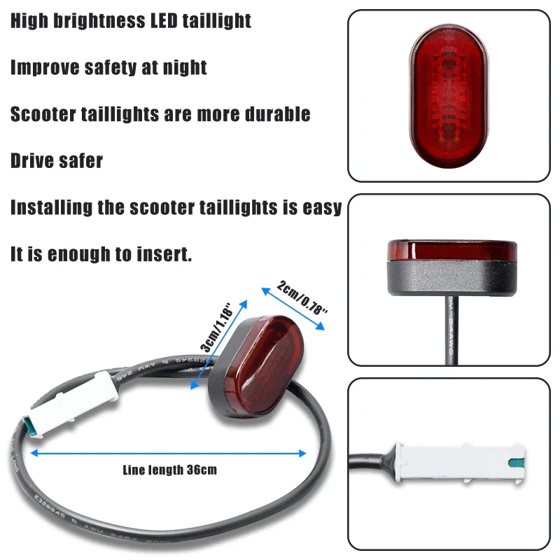 For Xiaomi M365 1S Pro Rear Mudguard Set Electric Scooter Accessories Rear Fender Bracket Taillight Hook Replacement Kit