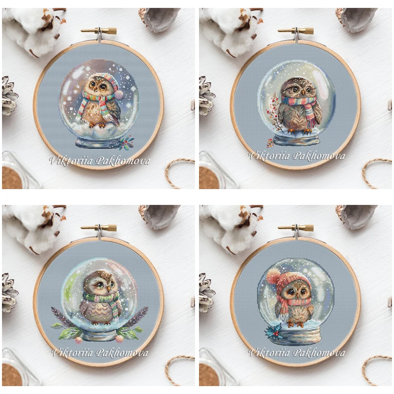 Качественные наборы для вышивки крестом с совой