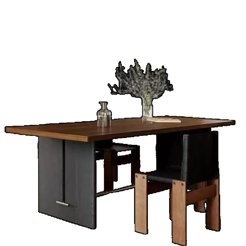 Designer Mid Century Dining Table Special Simple Conference Aesthetics Restaurant Table Comfortable Quality Muebles Furniture