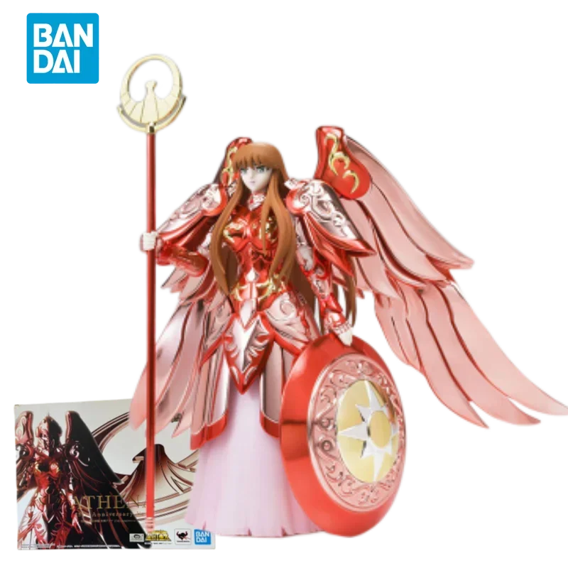 Bandai Original Saint Seiya Anime Figure 15th Anniversary Athena Action Figure Toys for Kids Gift Collectible Model Ornaments