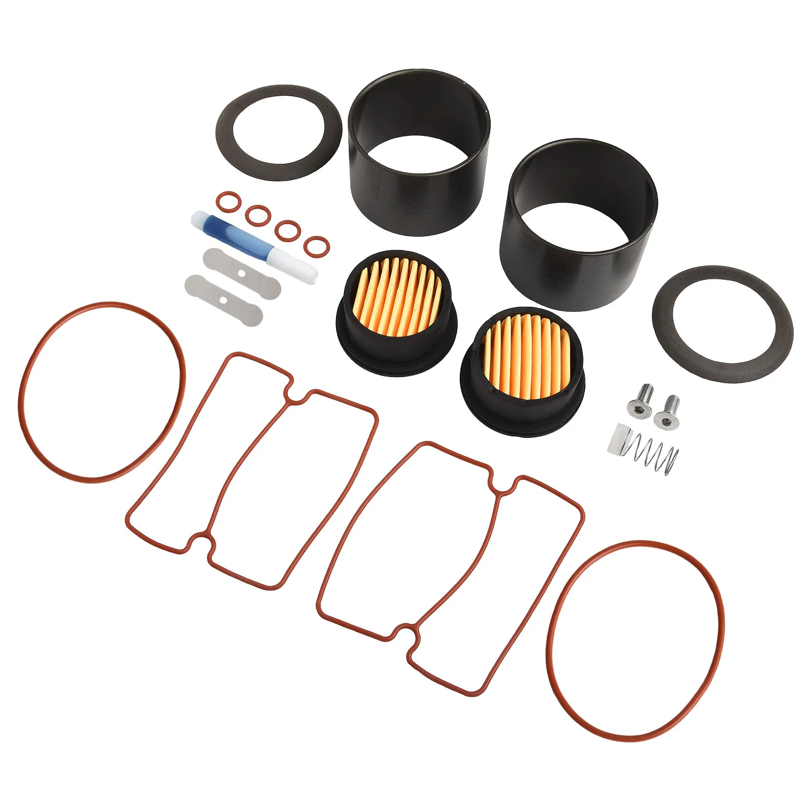 

Repair Kit Accessories Oil-Free Air Compressor For Home Repair Valves And Screws Set 1500W Cylinder Black Replacement Parts
